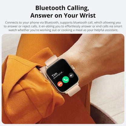 Health Tracker Fitness Voice Calling Smart Watch